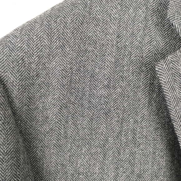 Ralph Ralph Lauren Gray/Navy Chevron Pattern 2 button Wool Sport Coat Sz 58 L - Picture 4 of 10